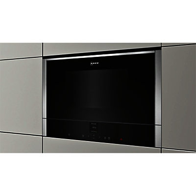 Neff C17GR01N0B Built-In Microwave with Grill, Stainless Steel